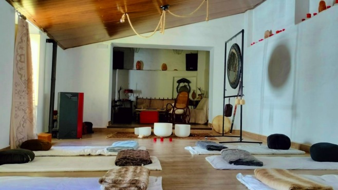 Sala de meditación en la Hospedería de la Corte, Sierra de Aracena”