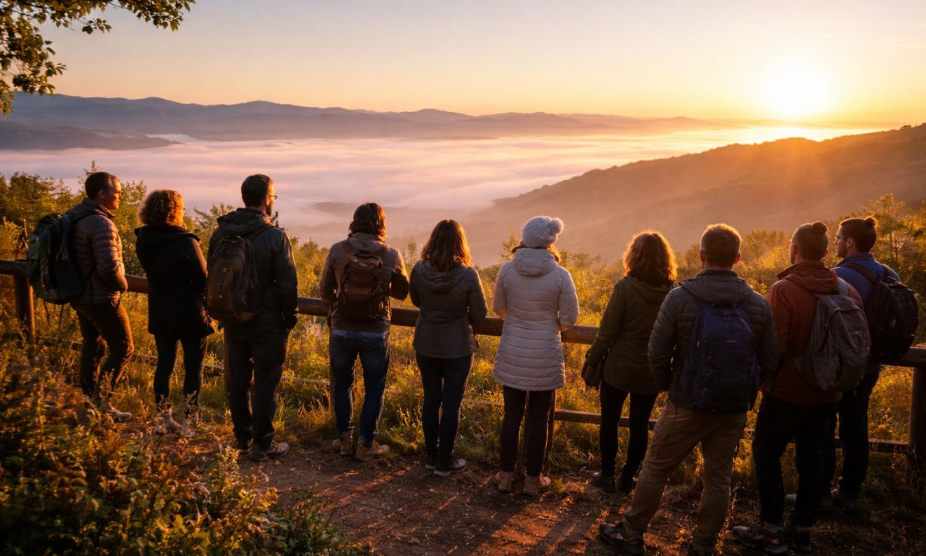 team-building-empresas-sierra-aracena-amanecer